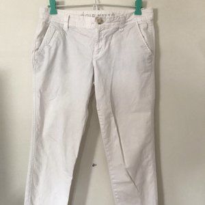 Old Navy White Khaki Pants
